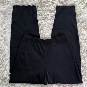 Eileen Fisher Black Knit Pant Size Petite Small